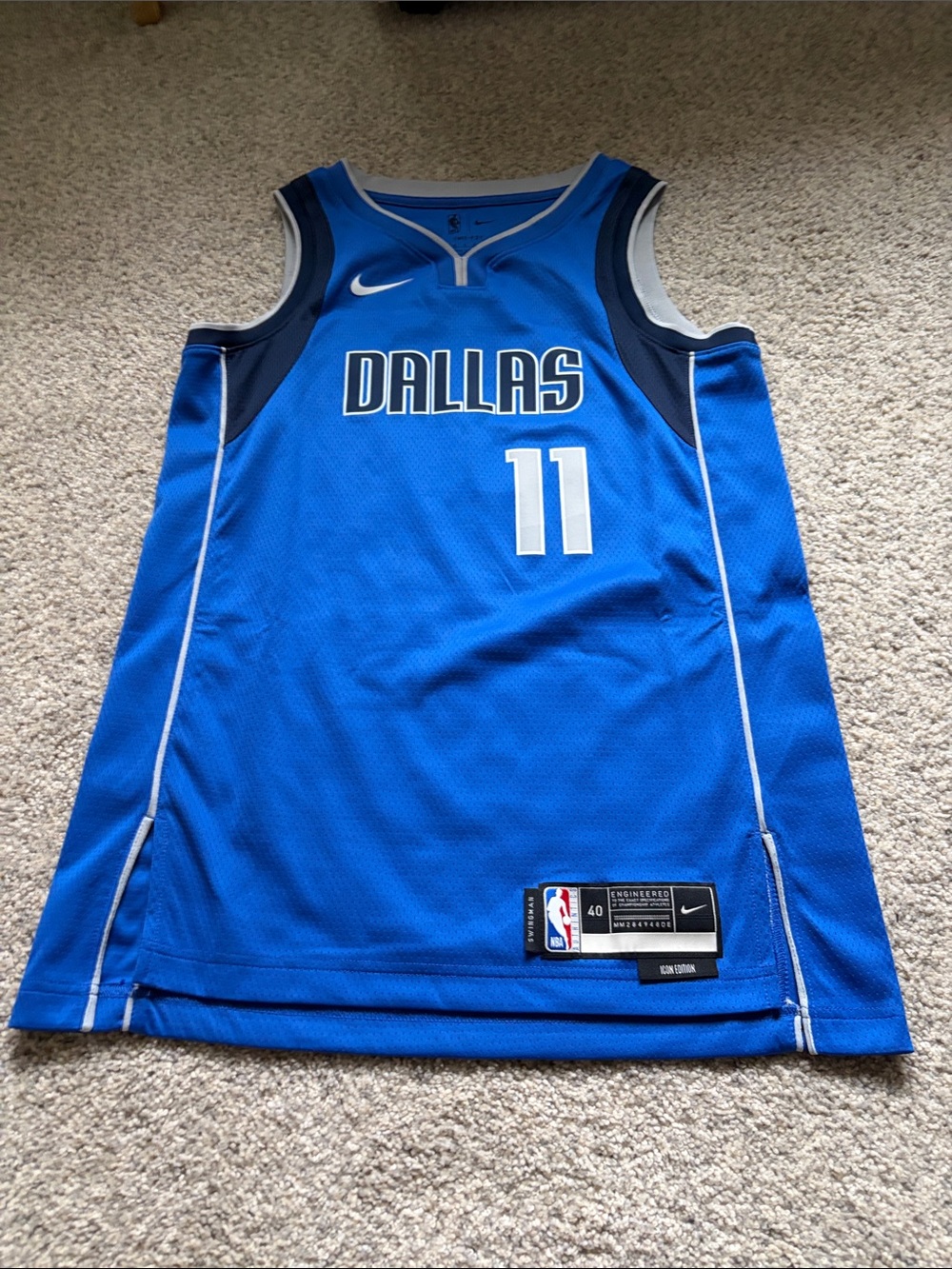 Nike NBA 🏀 Dallas Royal Blue #11 Hardaway Jr. Basketball Jersey Mes Small